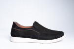 Slip-On Δερμάτινα Ανατομικά Παπούτσια Σε Μαύρο Χρώμα