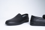 Δερμάτινα Slip-On Παπούτσια Σε Μαύρο Χρώμα