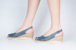 Γυναικείες Δερμάτινες Πλατφόρμες Με Διάτρητο Σχεδιασμό