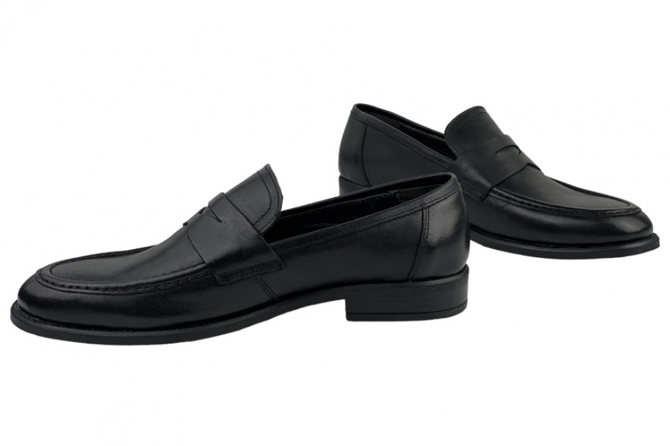 Ανδρικά Δερμάτινα Loafers Σε Μαύρο Χρώμα