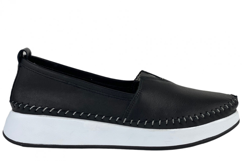 Γυναικεία Δερμάτινα Slip-On Παπούτσια