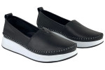 Γυναικεία Δερμάτινα Slip-On Παπούτσια