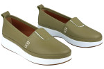Γυναικεία Δερμάτινα Slip-On Παπούτσια