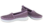 Γυναικεία Δερμάτινα Slip-On Παπούτσια Με Διάτρητο Σχεδιασμό