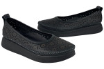 Γυναικεία Δερμάτινα Slip-On Παπούτσια Με Διάτρητο Σχεδιασμό