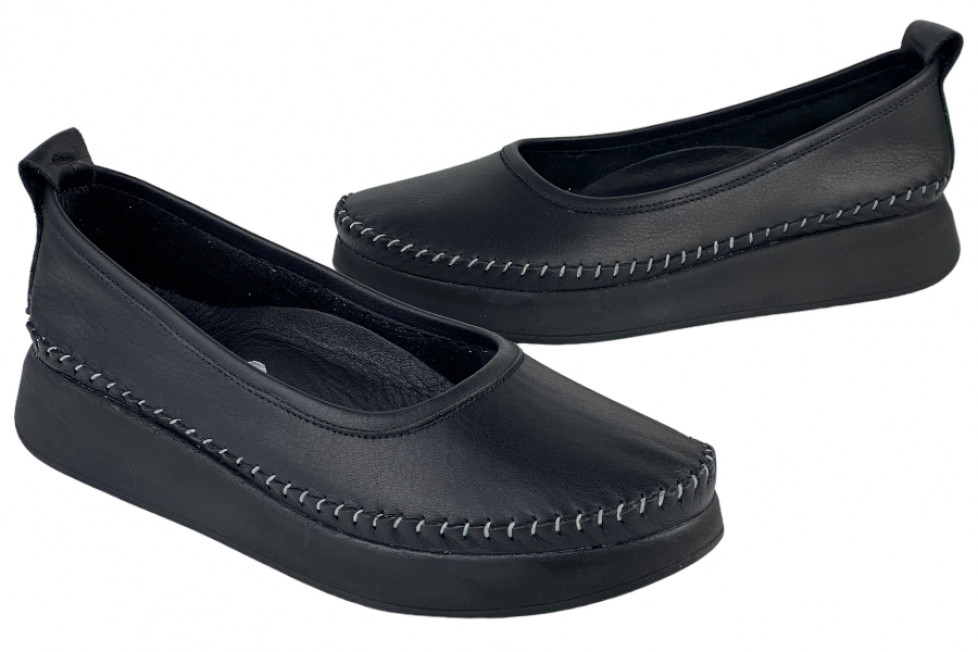 Γυναικεία Δερμάτινα Slip-On Παπούτσια
