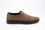 Ανδρικό Δερμάτινο SLIP - ON KHAKI