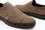 Ανδρικό Δερμάτινο SLIP - ON KHAKI