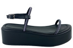 Γυναικεία Flatforms Με Strass Λουράκια
