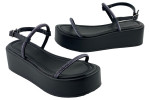Γυναικεία Flatforms Με Strass Λουράκια