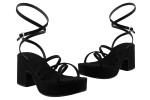 Γυναικεία Lace Up Πέδιλα Με Τακούνι