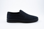 Ανδρικό Δερμάτινο SLIP - ON NAVY
