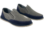 Δερμάτινα Slip-On Παπούτσια Σε Γκρι Χρώμα