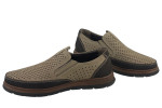 Δερμάτινα Slip-On Παπούτσια Σε Μπεζ Χρώμα
