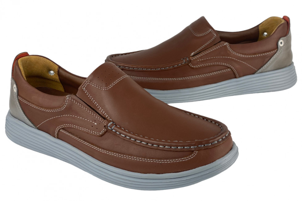 Δερμάτινα Slip-On Ανδρικά Παπούτσια