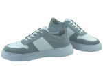 Ανδρικά Δερμάτινα Sneakers Με Λευκή Σόλα