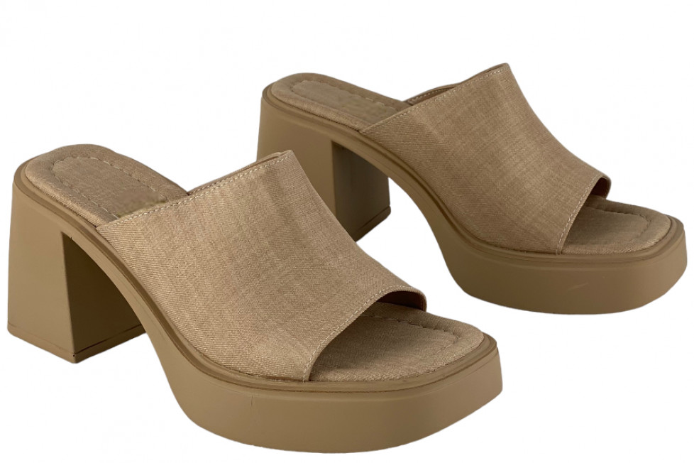 Γυναικεία Mules Με Chunky Τακούνι