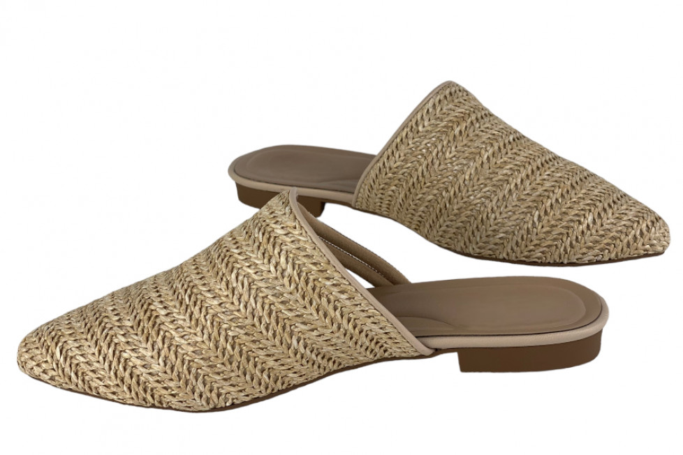 Γυναικεία Κλειστά Mules Strass Λουράκι