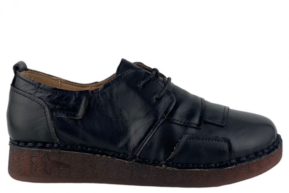 Γυναικεία Δερμάτινα Παπούτσια Με Κορδόνια