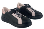 Μαύρα Sneakers Για Κορίτσι Με Ροζ Λεπτομέρεια