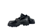 Γυναικεία Chunky Loafers Με Ασημί  Αλυσίδα