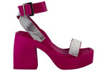 Γυναικεία Chunky Πέδιλα Με Strass Λουράκια