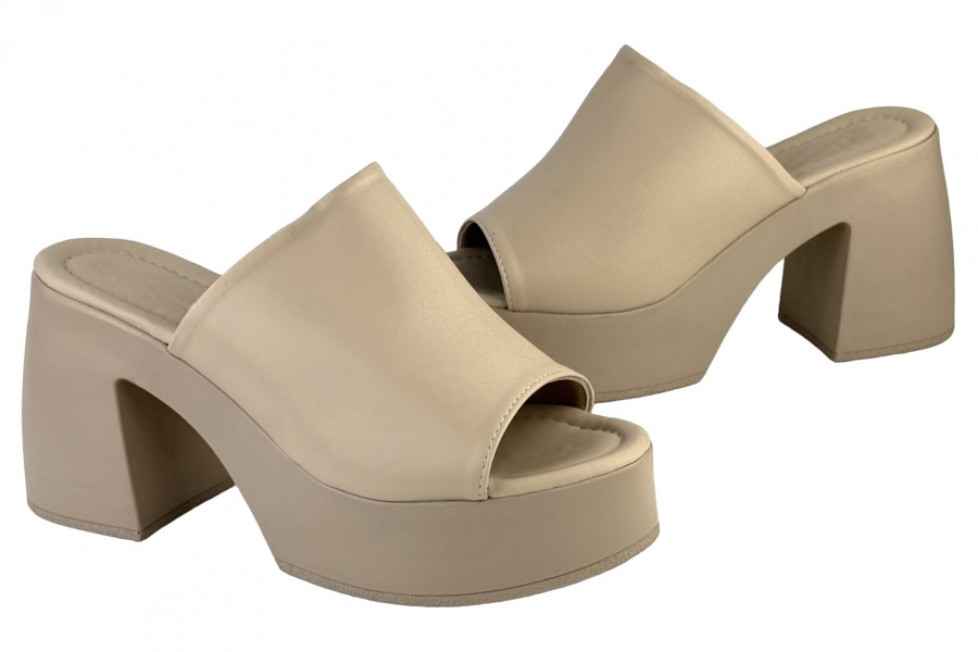 Γυναικεία Mules Με Chunky Τακούνι