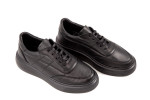Γυναικεία Μαύρα Δερμάτινα Sneakers