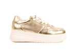 Γυναικεία Δερμάτινα Sneakers Με Χοντρή Σόλα
