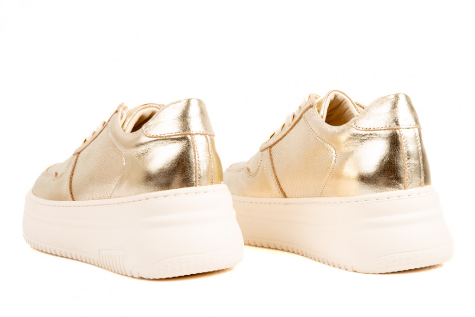 Γυναικεία Δερμάτινα Sneakers Με Χοντρή Σόλα