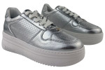 Γυναικεία Δερμάτινα Sneakers Με Χοντρή Σόλα