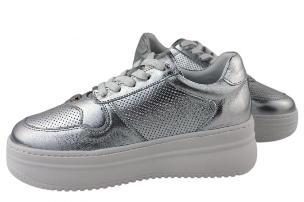 Γυναικεία Δερμάτινα Sneakers Με Χοντρή Σόλα