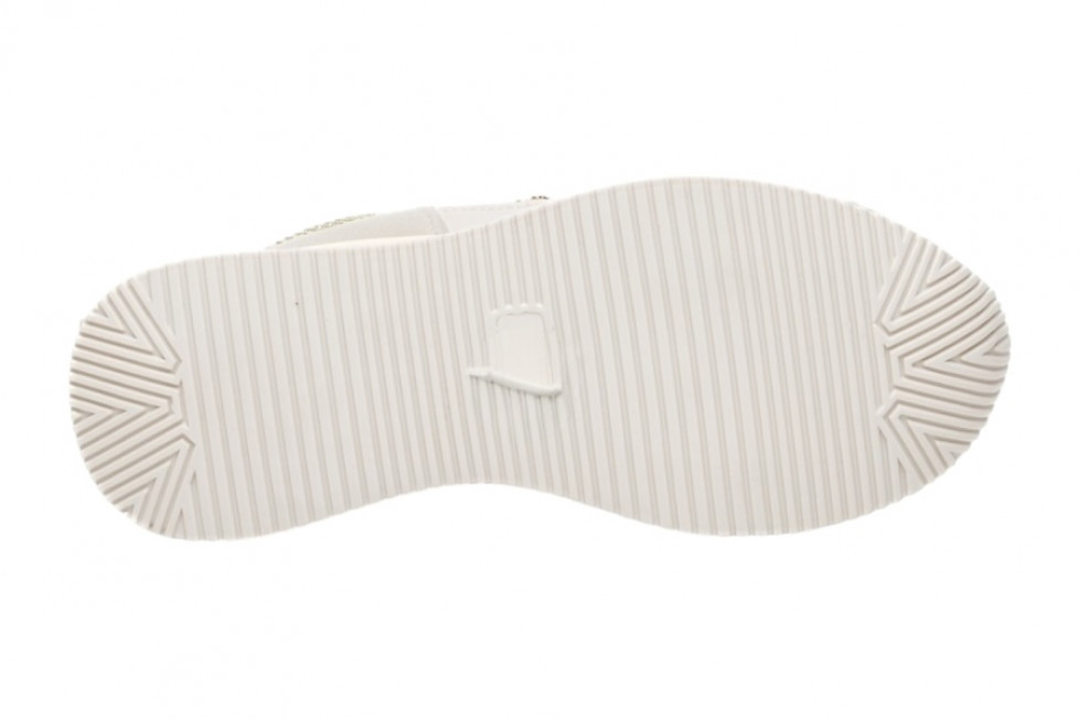 Γυναικεία Μπεζ Μποτάκια Δίσολα Sneakers Με Χρυσές Λεπτομέρειες