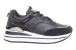 Γυναικεία Μαύρα Sneakers Με Ασημί Λεπτομέρειες