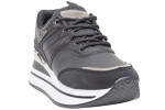 Γυναικεία Μαύρα Sneakers Με Ασημί Λεπτομέρειες