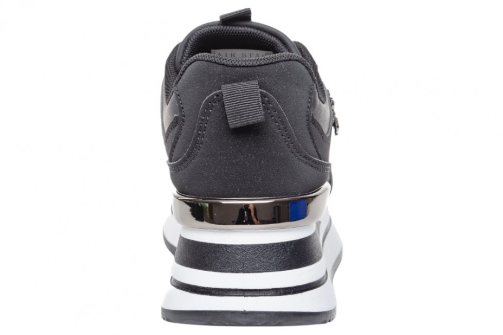 Γυναικεία Μαύρα Sneakers Με Ασημί Λεπτομέρειες