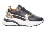 Γυναικεία Μαύρα Sneakers Με Πλατφόρμα Και Print Λεπτομέρειες