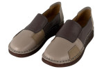 Γυναικεία Δερμάτινα Slip On Ανατομικά Παπούτσια Σε Συνδυασμό Υπέροχων Χρωμάτων