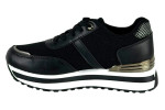 Γυναικεία Μαύρα Sneakers Με Ασημί Λεπτομέρειες