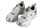 Γυναικεία Λευκά Sneakers Με Ασημί Λεπτομέρειες