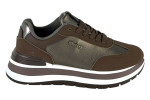 Γυναικεία Καφέ Sneakers Με Ψηλή Σόλα