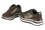 Γυναικεία Καφέ Sneakers Με Ψηλή Σόλα
