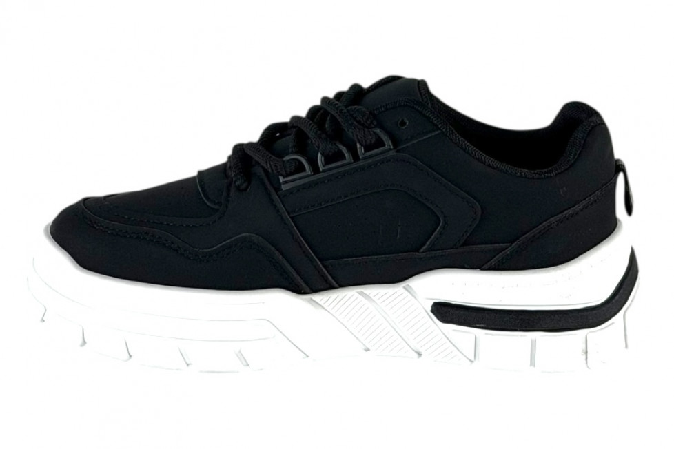 Γυναικεία Μαύρα Chunky Sneakers Με Χοντρά Κορδόνια