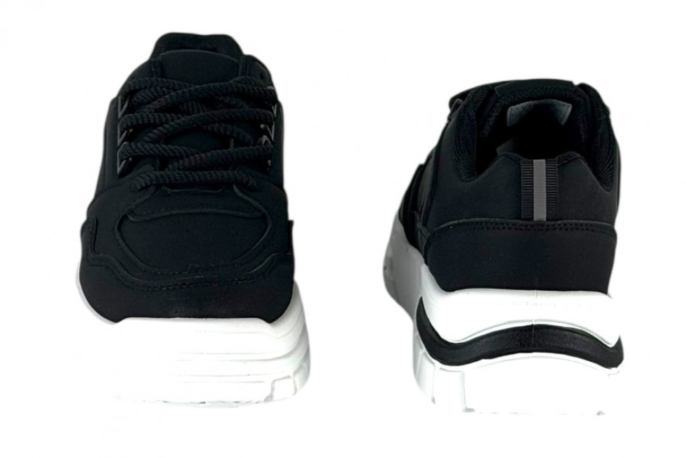 Γυναικεία Μαύρα Chunky Sneakers Με Χοντρά Κορδόνια