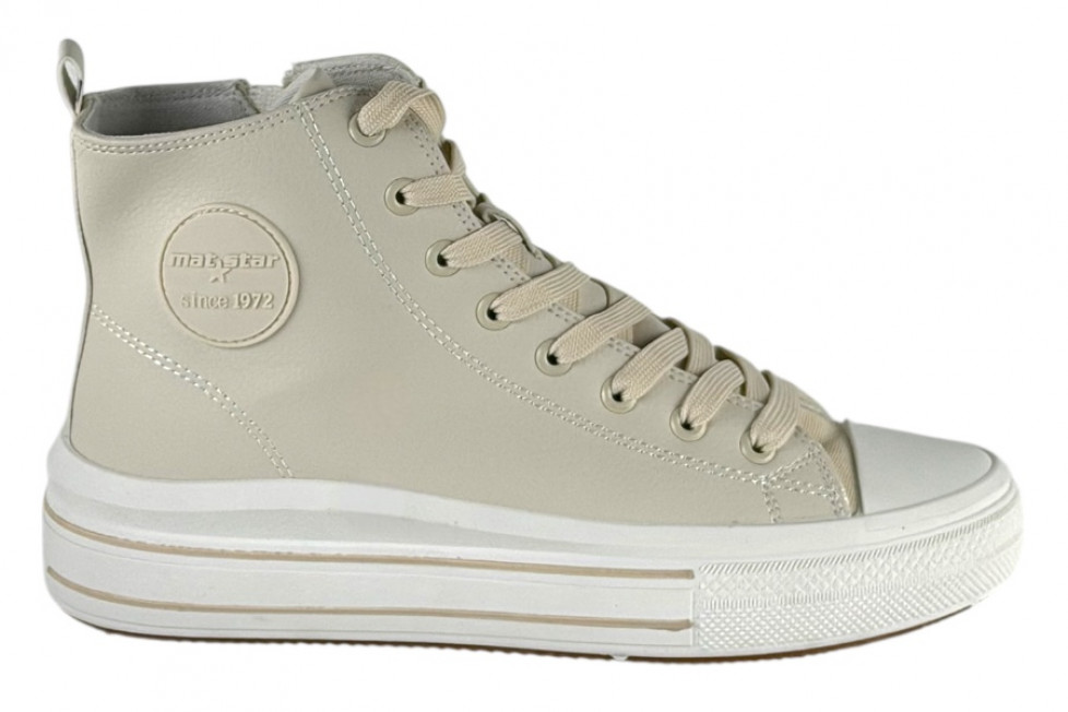 Γυναικεία Μπεζ Μποτάκια Sneakers Δίσολα 