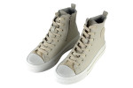 Γυναικεία Μπεζ Μποτάκια Sneakers Δίσολα 