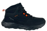 Ανδρικά Μποτάκια Μαύρα Casual Waterproof Με Κορδόνια 