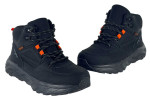 Ανδρικά Μποτάκια Μαύρα Casual Waterproof Με Κορδόνια 