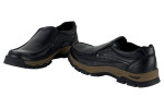 Δερμάτινα Ανδρικά Παπούτσια Slip On Σε Χρώμα Μαύρο