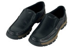 Δερμάτινα Ανδρικά Παπούτσια Slip On Σε Χρώμα Μαύρο